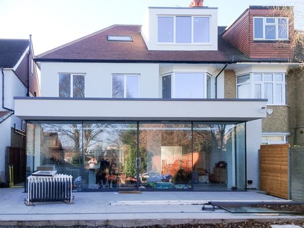 kew architect design extension full width glazing
