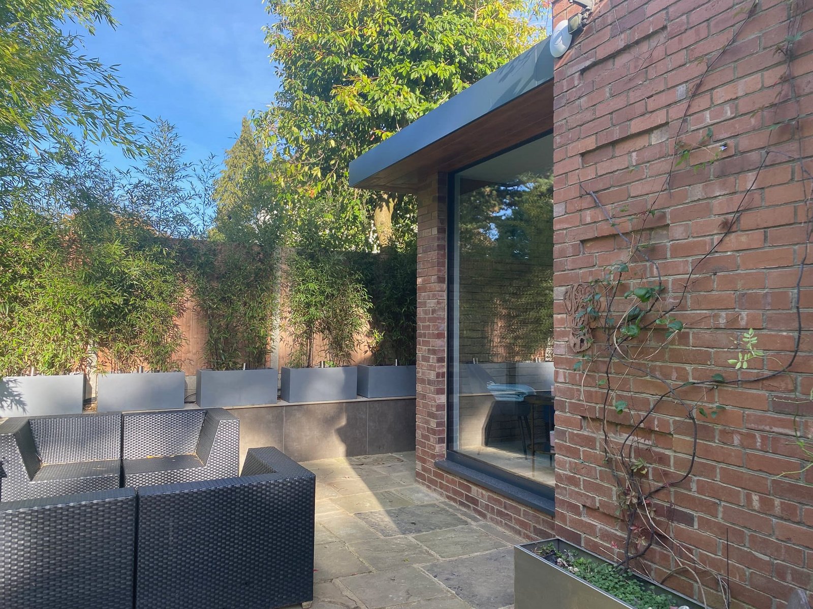 Window view Beautiful minimalist extension in Coombe