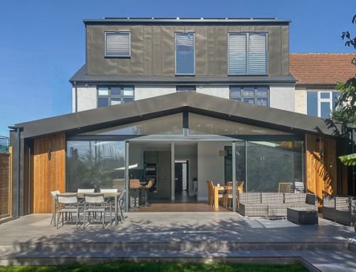 Completed Contemporary House Extension in Merton Park, SW19